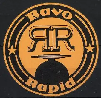 Reklamemarke Ravo Rapid, Doppel-R Symbol