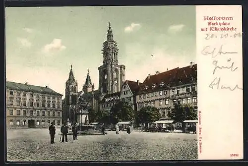 AK Heilbronn, Marktplatz mit Kilianskirche