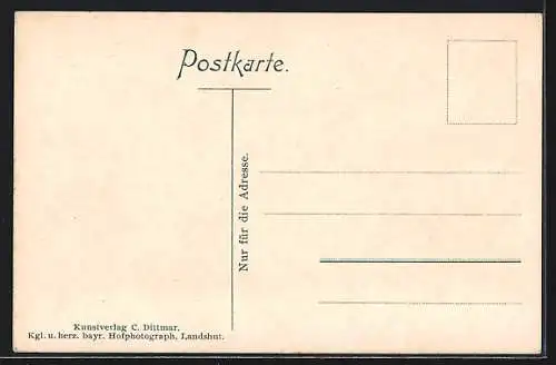 AK Landshut / Isar, Die Wandgemälde im Rathaussaal