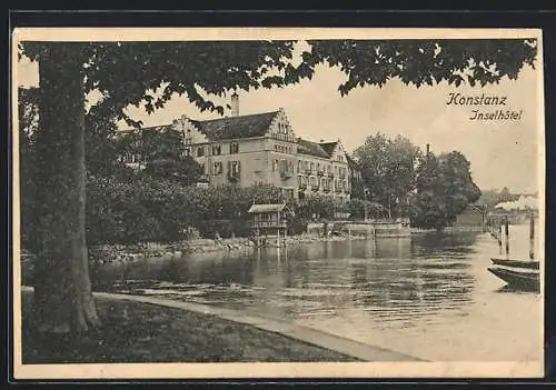 AK Konstanz, Blick auf das Inselhotel