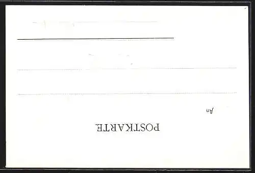 Künstler-AK Insel Mainau, Gesamansicht