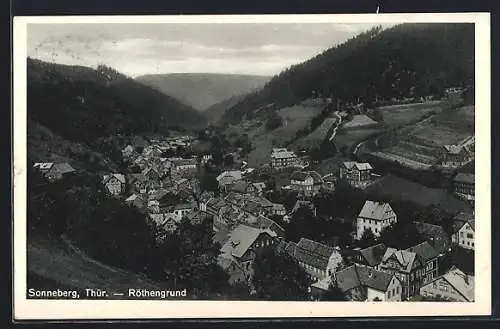 AK Sonneberg / Thüringen, Blick auf den Röthengrund