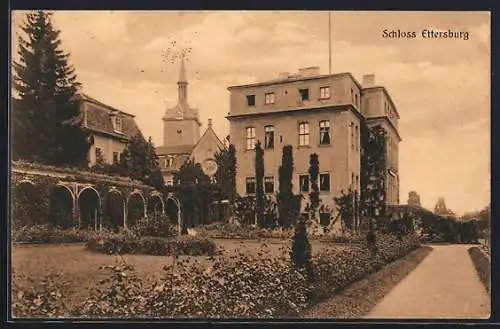 AK Ettersburg, Blick zum Schloss