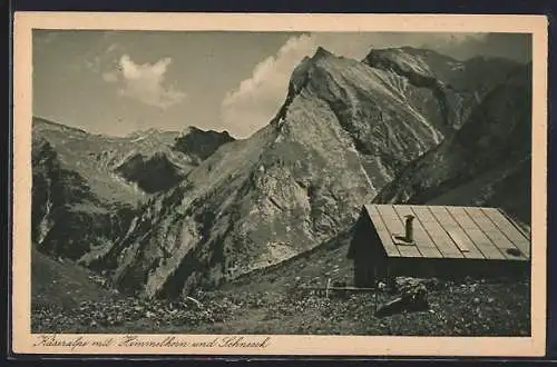 AK Oberstdorf, Käseralpe mit Himmelhorn und Schneeck