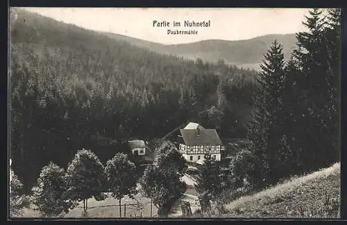 AK Winterberg / Sauerland, Gasthaus Daubermühle im Nuhnetal