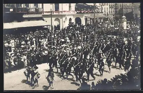 AK Kaiser-Jubiläums-Huldigungs-Festzug Wien 12. Juni 1908