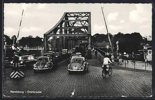 AK Rendsburg, Drehbrücke mit Imbissstand