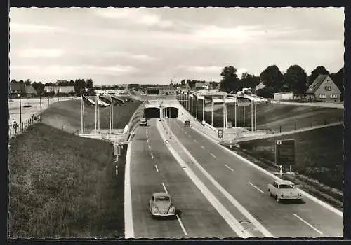 AK Rendsburg, Strassentunnel unter dem Nord-Ostsee-Kanal