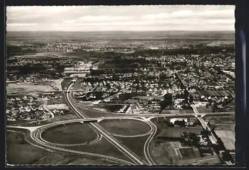 AK Rendsburg, Tunnelanfahrt von Süden