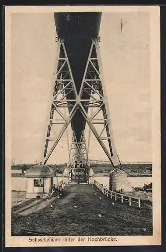 AK Rendsburg, Schwebefähre unter der Hochbrücke