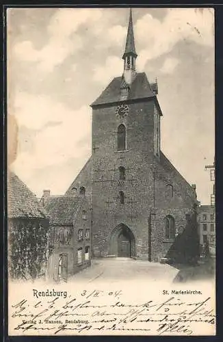 AK Rendsburg, St. Marienkirche