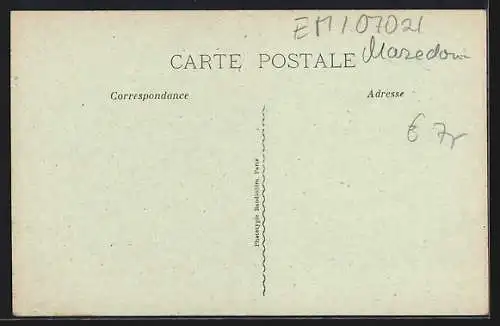 AK Macédoine, Distribution de soupe à des Prisonniers Bulgares