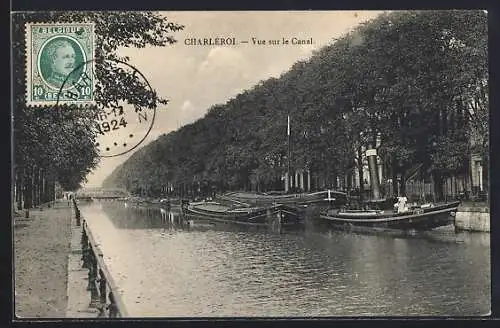 AK Charleroi, Vue sur le Canal