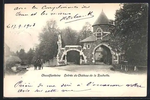 AK Chaudfontaine, Entrée du Chateau de la Rochette