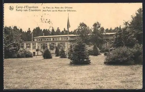 AK Camp d`Elsenborn, Le Parc du Mess des Officiers