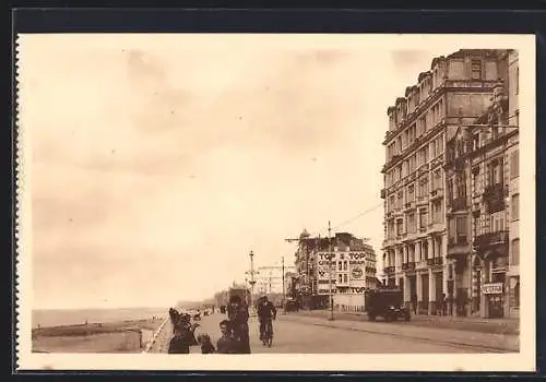 AK Mariakerke, Ostende, Hôtel Albertus, Digue de Mer