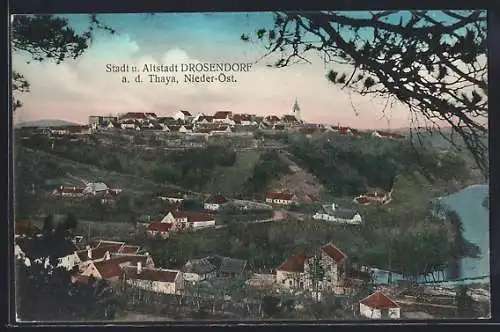 AK Drosendorf a. d. Thaya, Blick auf Stadt und Altstadt