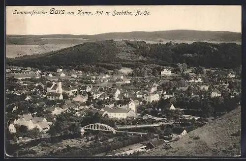 AK Gars am Kamp, Panorama vom Berg aus gesehen