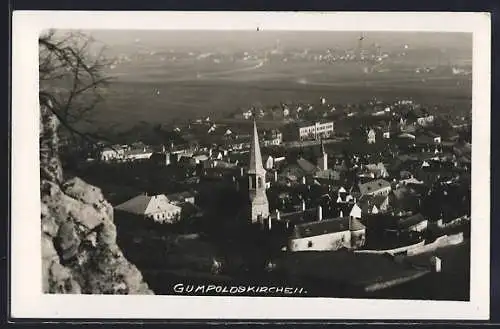 AK Gumpoldskirchen, Gesamtansicht vom Berg aus