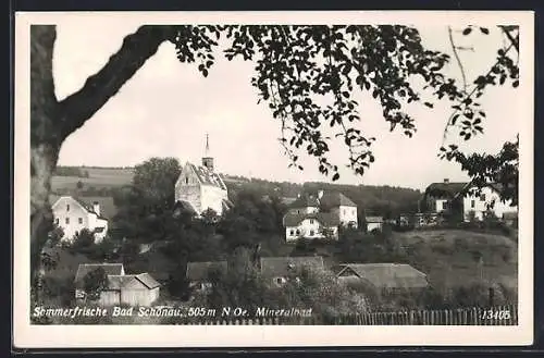 AK Bad Schönau /N. Oe., Teilansicht mit der Kirche