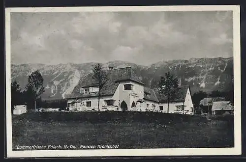 AK Edlach, Berghotel Kronichhof, Aussenansicht