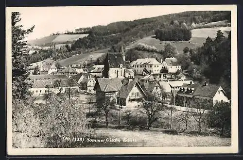 AK Edlitz, Ortsansicht mit der Pfarrkirche