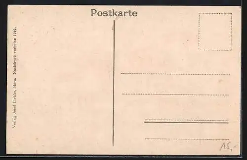 AK Horn, Ortspartie mit Kürschnergeschäft Karl Hans