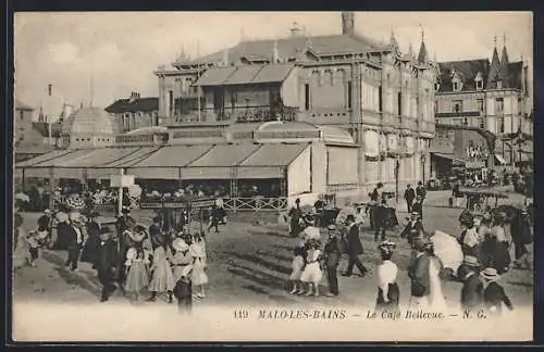 AK Malo-les-Bains, Le Café Bellevue