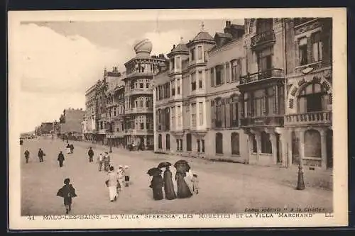 AK Malo-les-Bains, La Villa Sperenza, Les Mouettes et La Villa Marchand