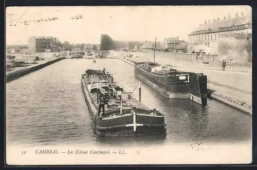 AK Cambrai, Les Écluses Cantimpré