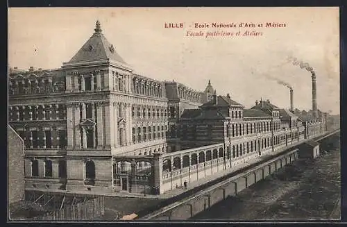 AK Lille, École Nationale d`Arts et Métiers, Facade postérieure et Ateliers