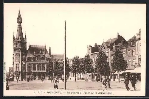 AK Tourcoing, La Bourse et Place de la République