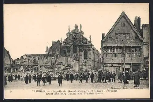 AK Cambrai, Chapelle du Grand-Séminaire et Maison Espagnole