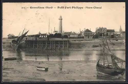 AK Gravelines, Petit-Fort-Philippe, Phare-Chenal