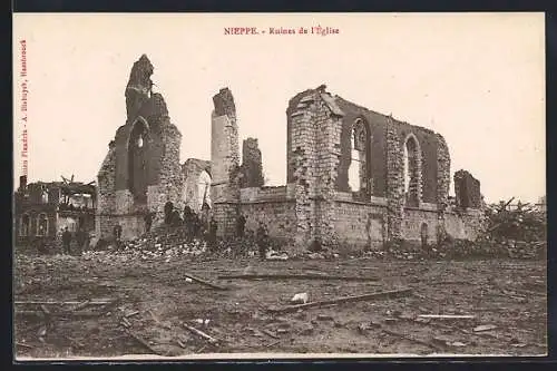 AK Nieppe, Ruines de l`église