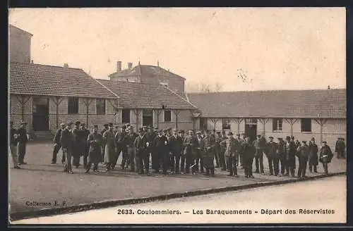 AK Coulommiers, Les Baraquements, Départ des Réservistes