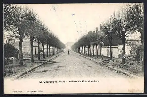 AK La Chapelle-la-Reine, Avenue de Fontainebleau