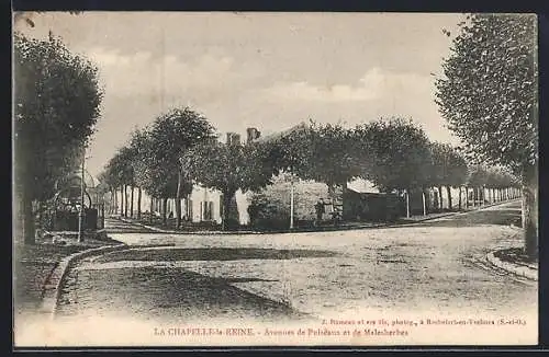 AK La Chapelle-la-Reine, Avenues de Puiseux et de Malserbes