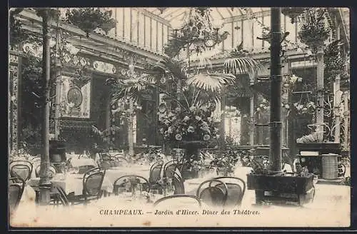 AK Champeaux, Jardin d`Hiver. Dîner des Théâtres