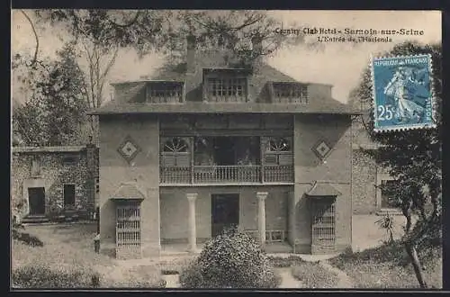 AK Samois-sur-Seine, L`entrée de l`Hacienda du Country Club Hotel