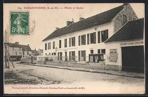 AK Sablonnières, Mairie et Écoles