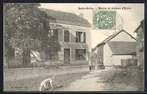 AK Saint-Brice, Mairie et maison d`École