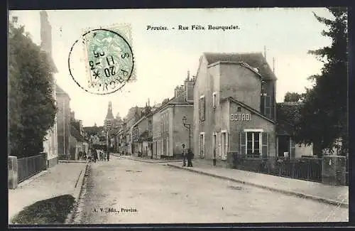 AK Provins, Rue Félix Bourquelot avec bâtiment de l`octroi