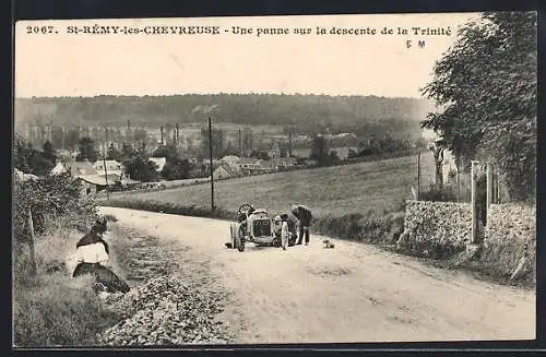 AK Saint-Rémy-lès-Chevreuse, Une panne sur la descente de la Trinité