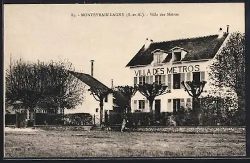 AK Montévrain-Lagny, Villa des Metros