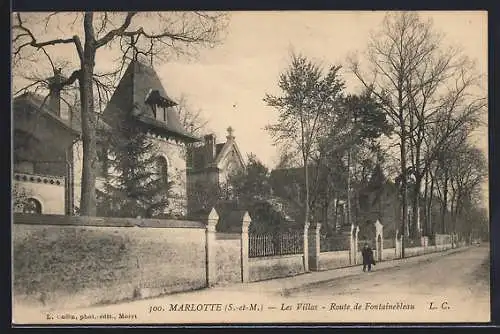 AK Marlotte, Les Villas, Route de Fontainebleau