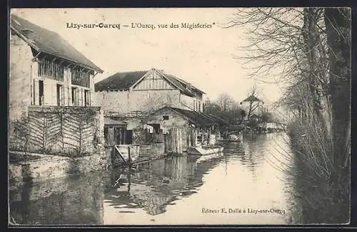 AK Lizy-sur-Ourcq, L`Ourcq, vue des Mégisseries