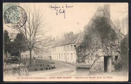 AK Jouy-sur-Morin, Papeteries du Marais, Cour de l`Usine