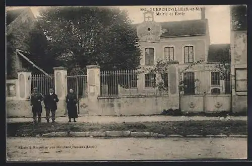 AK Guercheville, Mairie et École