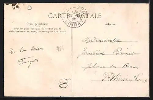 AK Lagny, Boulevard Foch-Vernois avec voitures et arbres alignés